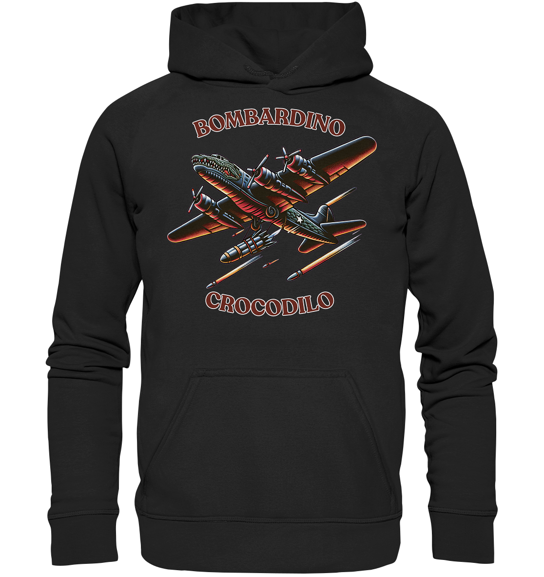 Comic Bombadino Crocodilo Basic Unisex Hoodie - Basic Unisex Hoodie