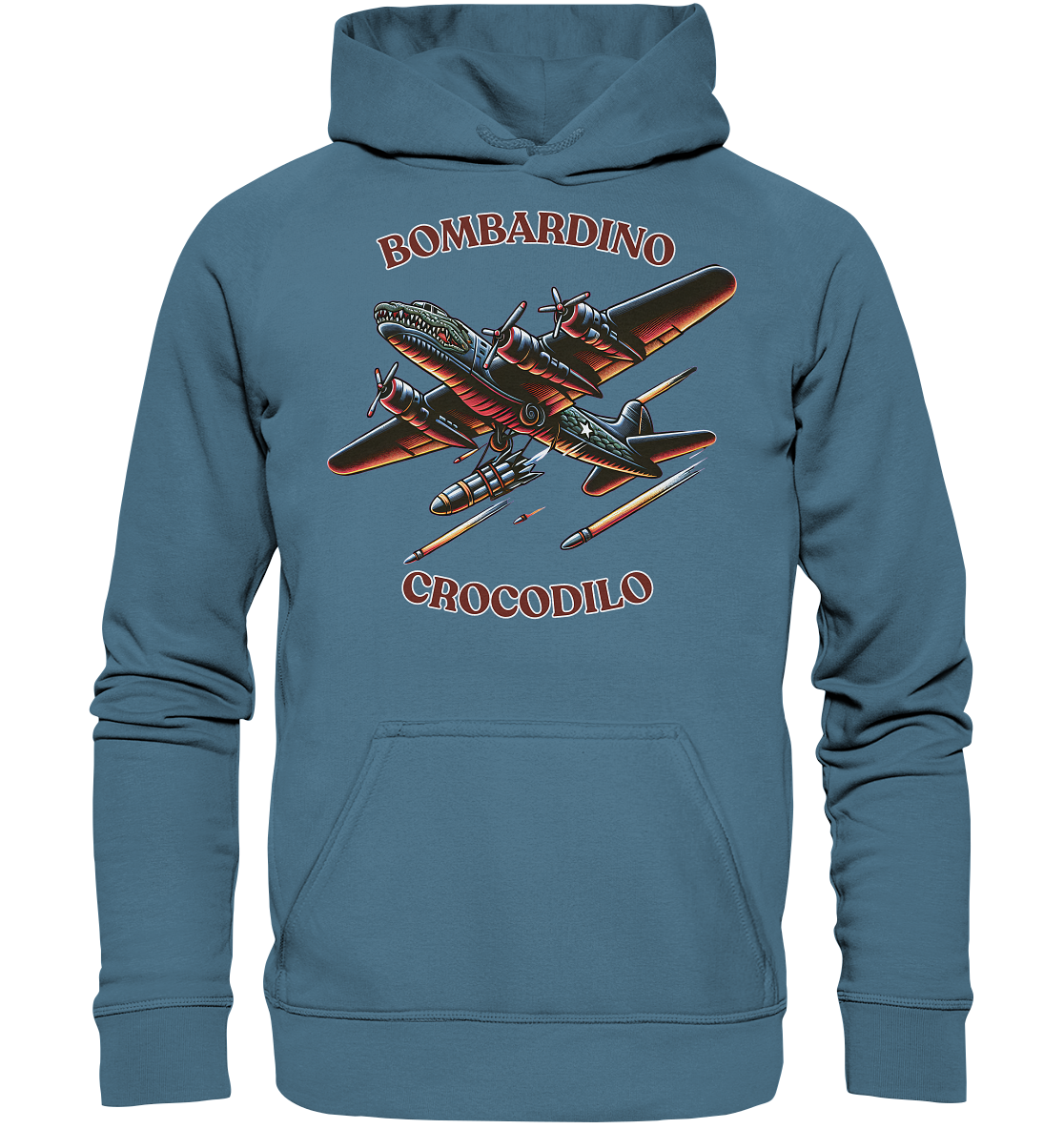 Comic Bombadino Crocodilo Basic Unisex Hoodie - Basic Unisex Hoodie