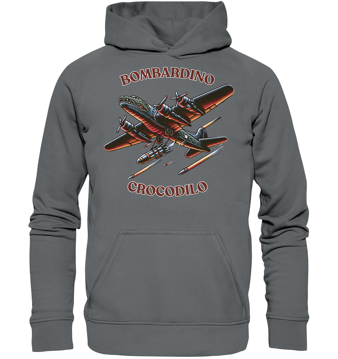 Comic Bombadino Crocodilo Basic Unisex Hoodie - Basic Unisex Hoodie