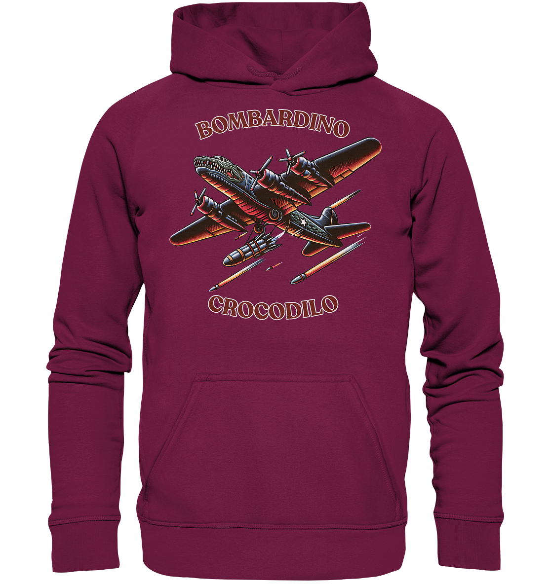 Comic Bombadino Crocodilo Basic Unisex Hoodie - Basic Unisex Hoodie