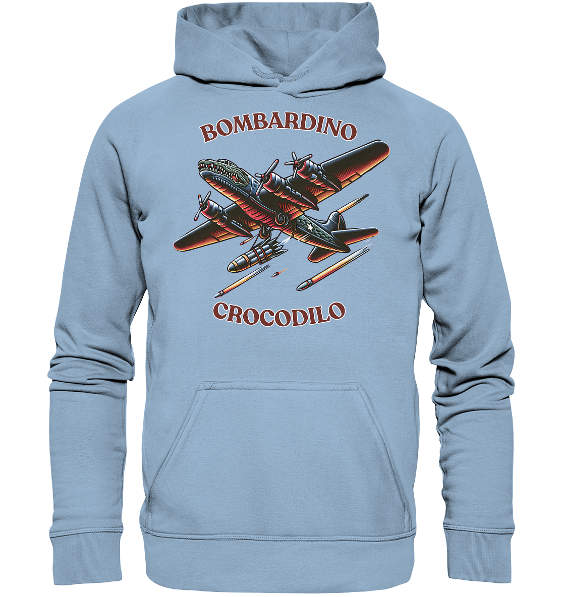 Comic Bombadino Crocodilo Basic Unisex Hoodie - Basic Unisex Hoodie