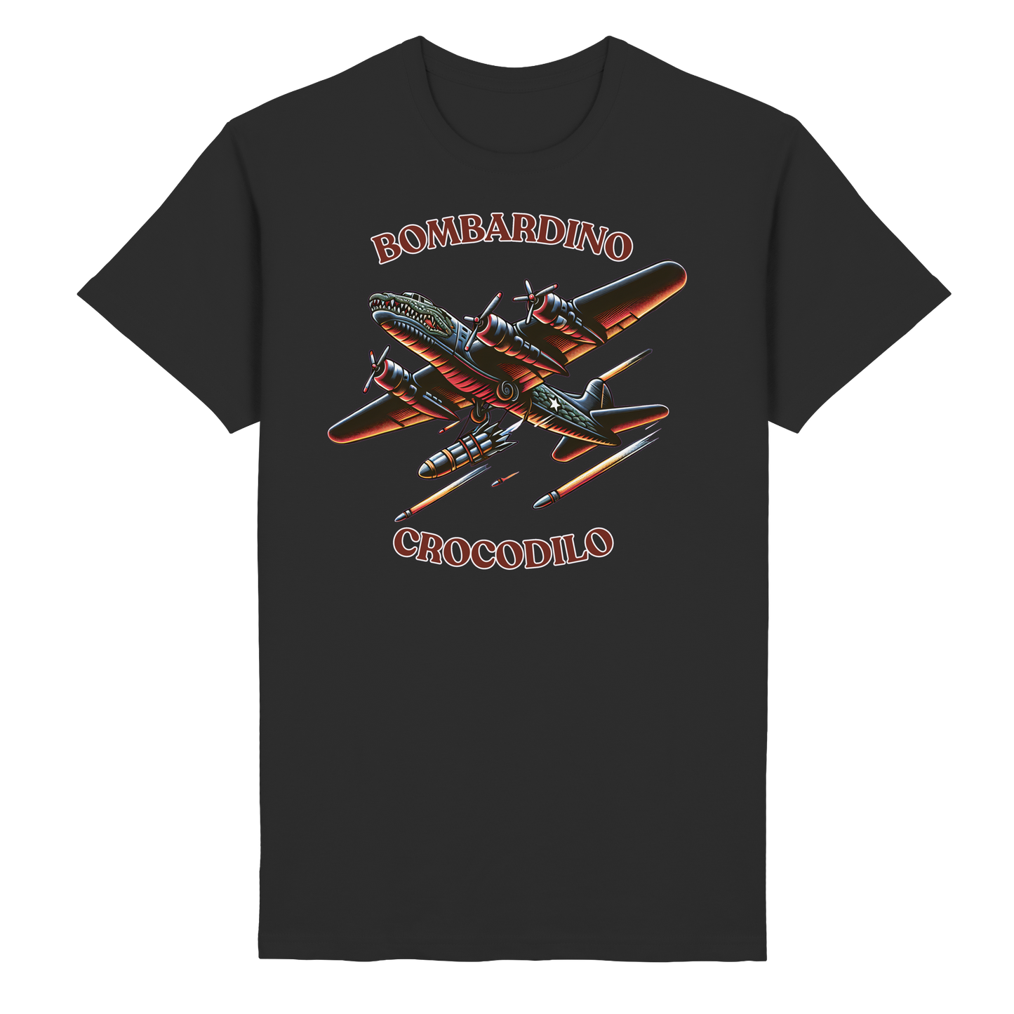 Bombardino Crocodilo Basic Unisex T-shirt - Heavy Cotton T-Shirt
