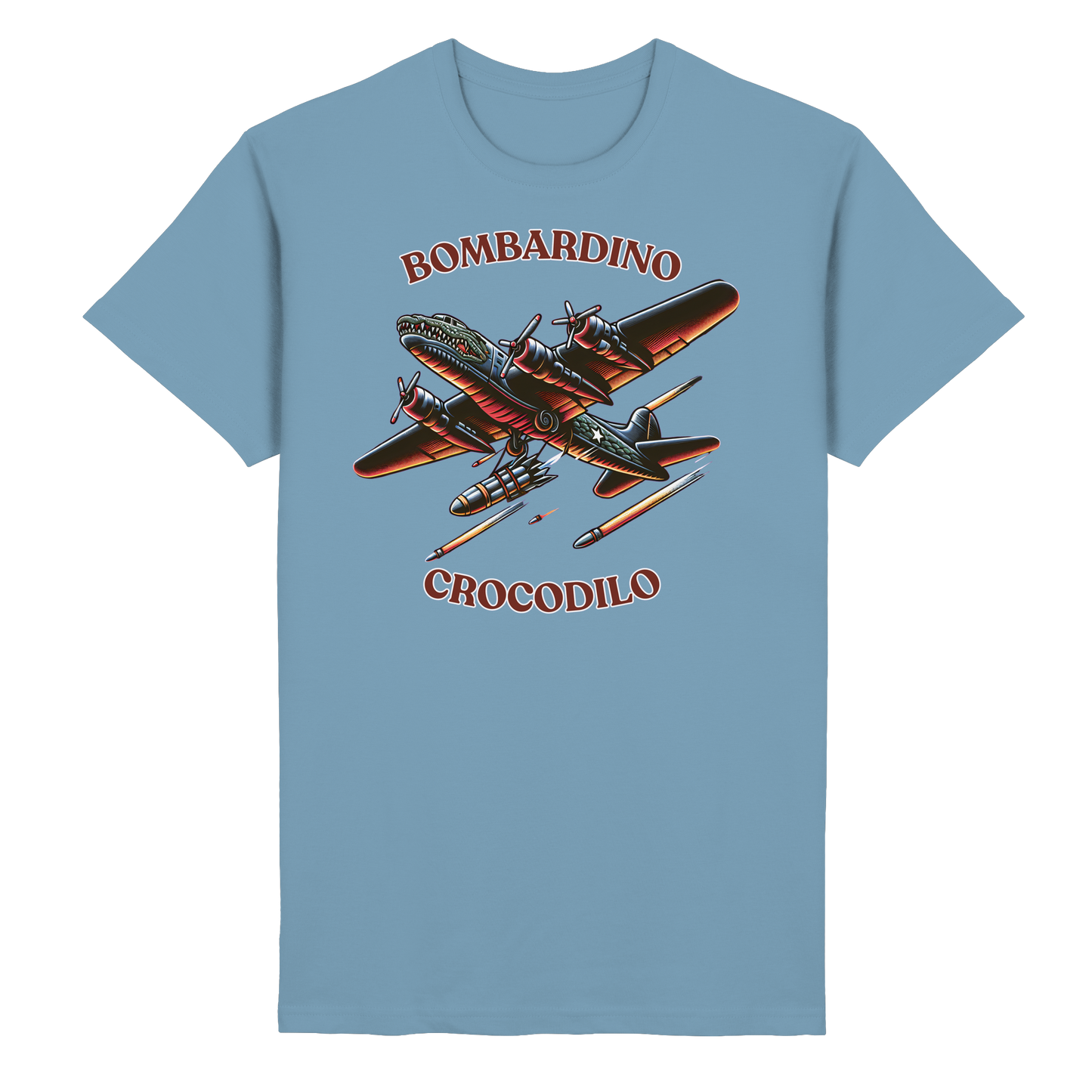 Bombardino Crocodilo Basic Unisex T-shirt - Heavy Cotton T-Shirt