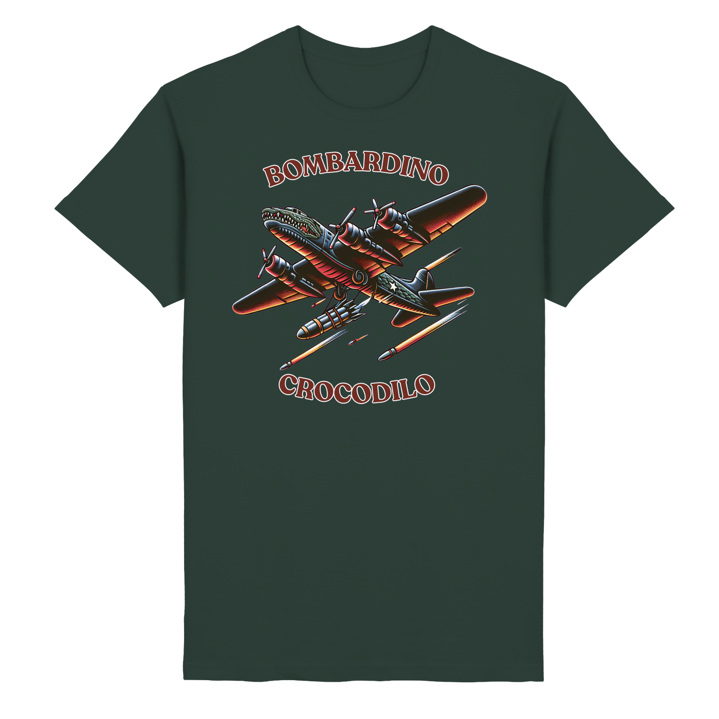 Bombardino Crocodilo Basic Unisex T-shirt - Heavy Cotton T-Shirt