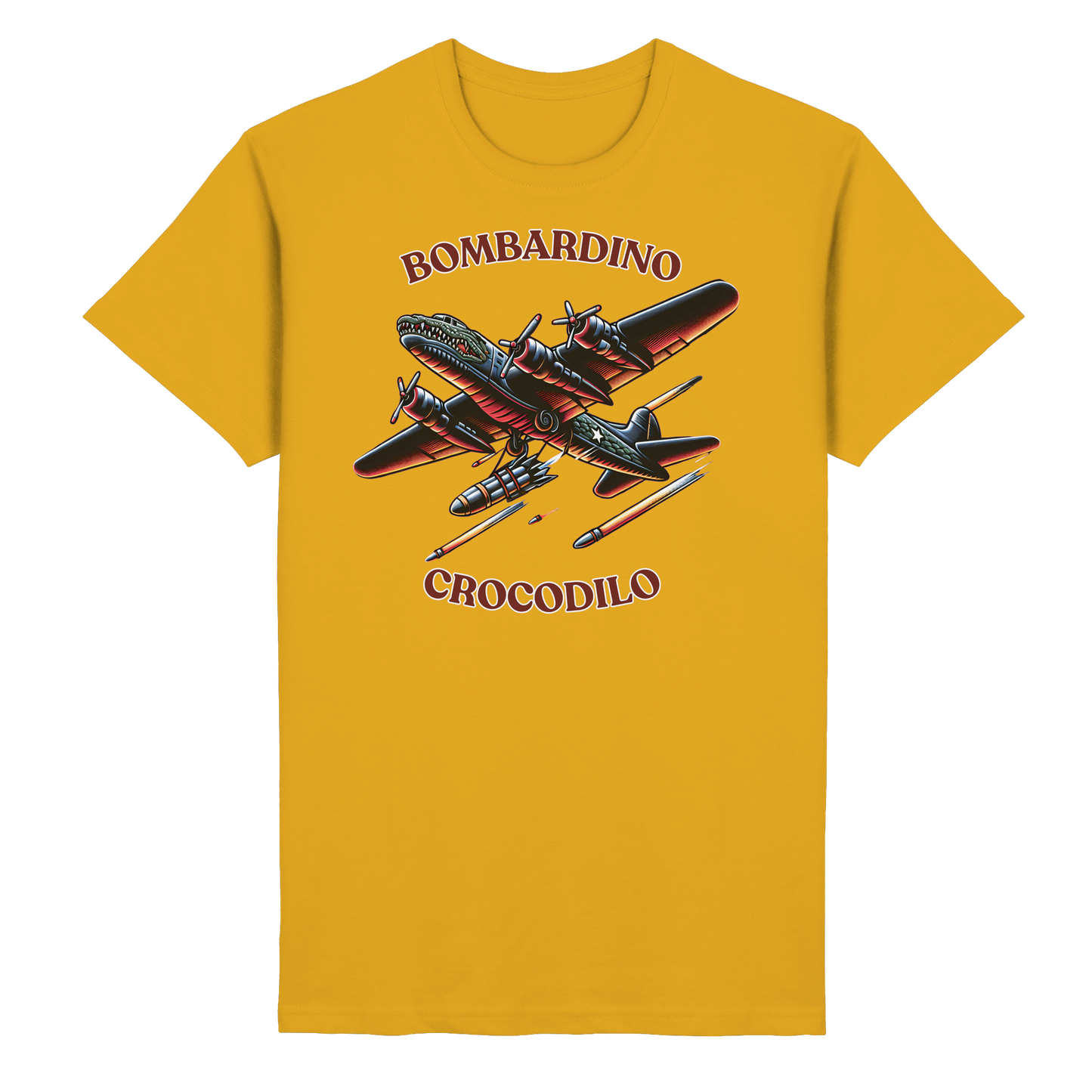 Bombardino Crocodilo Basic Unisex T-shirt - Heavy Cotton T-Shirt