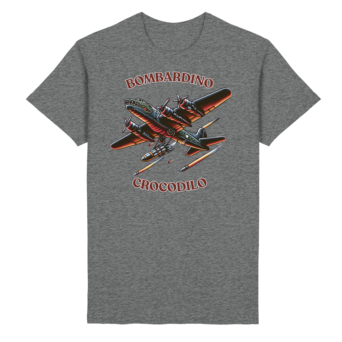Bombardino Crocodilo Basic Unisex T-shirt - Heavy Cotton T-Shirt