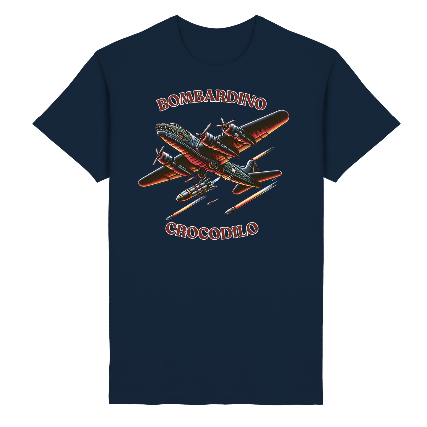 Bombardino Crocodilo Basic Unisex T-shirt - Heavy Cotton T-Shirt