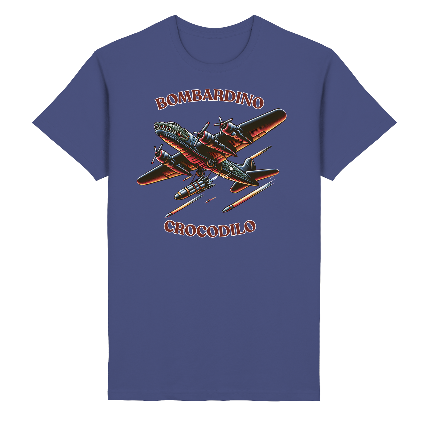 Bombardino Crocodilo Basic Unisex T-shirt - Heavy Cotton T-Shirt