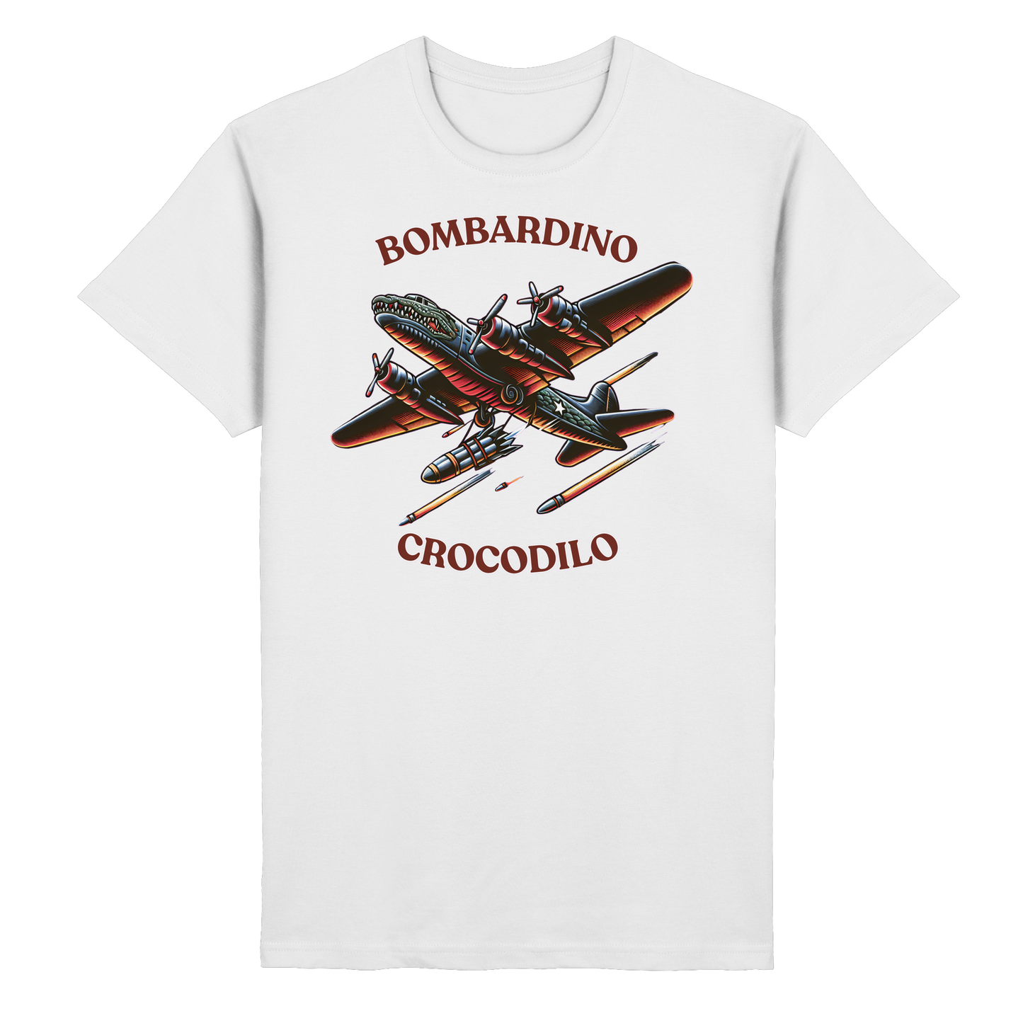 Bombardino Crocodilo Basic Unisex T-shirt - Heavy Cotton T-Shirt