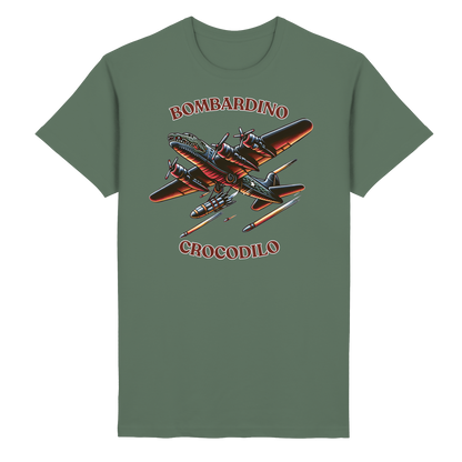 Bombardino Crocodilo Basic Unisex T-shirt - Heavy Cotton T-Shirt