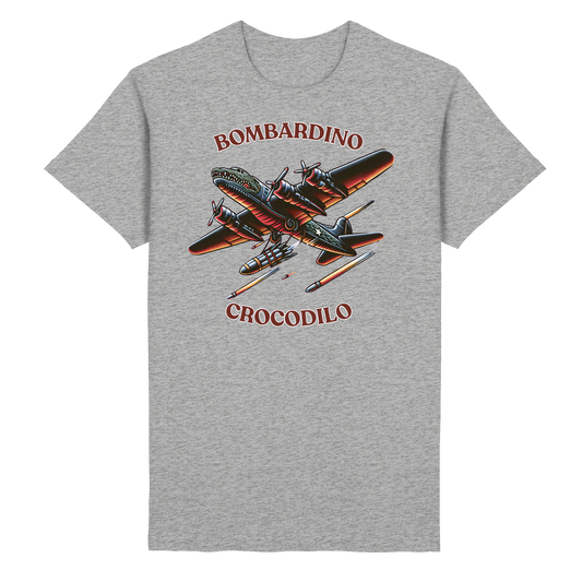 Bombardino Crocodilo Basic Unisex T-shirt - Heavy Cotton T-Shirt