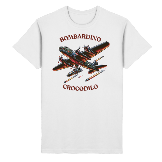 Bombardino Crocodilo Basic Unisex T-shirt - Heavy Cotton T-Shirt